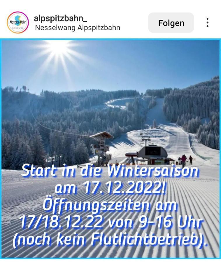 Ferienwohnung Bergliebe Nesselwang Buitenkant foto